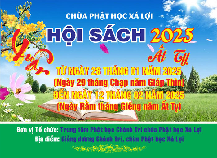 HỘI SÁCH ẤT TỴ 2025 TẠI CHÙA PHẬT HỌC XÁ LỢI